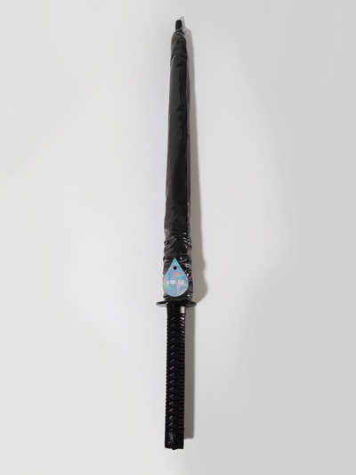 Зонт - трость полуавтоматический «Катана», эпонж, 16 спиц, R=51/60 см, D = 102 см, чёрный