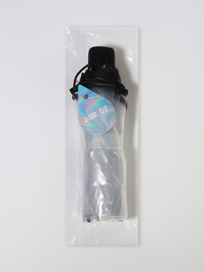 Зонт механический «Однотонный», 3 сложения, 8 спиц, R=48/53 см, D = 96 см, прозрачный, чёрный