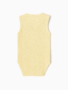Боди без рукавов Крошка Я Melange, рост 80-86, жёлтое - Фото 7