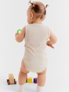 Боди без рукавов Крошка Я Melange, рост 80-86, бежевое - Фото 4