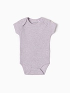 Боди Крошка Я Melange, рост 80-86, сиреневое - Фото 4