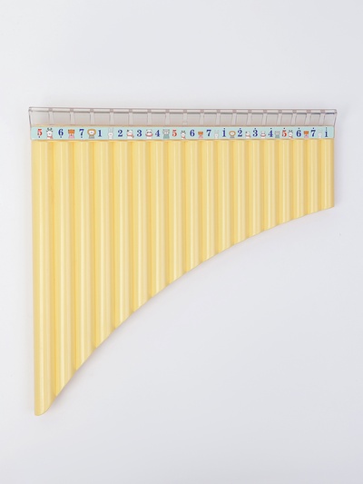 Пан-флейта Music Life 18 трубок, желтая, C, 26×25 см