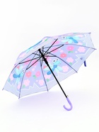 Зонт - трость детский «Животные», полуавтоматический, R=43/50 см, d=86 см, МИКС - Фото 3