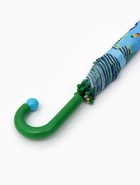 Зонт - трость детский «Животные», полуавтоматический, R=43/50 см, d=86 см, голубой - Фото 4