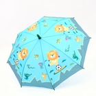 Зонт - трость детский «Животные», полуавтоматический, R=43/50 см, d=86 см, МИКС - Фото 9