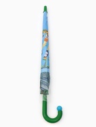 Зонт - трость детский «Животные», полуавтоматический, R=43/50 см, d=86 см, голубой - Фото 6