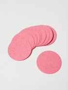 Спонж для умывания, набор - 10 шт., d=6.5 см, розовый - Фото 1