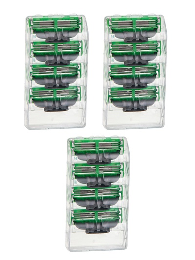 Сменные кассеты Gillette Mach3 зеленые, 12 шт