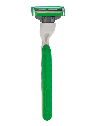 Станок Gillette Mach=3 + 2 сменные кассеты зеленый