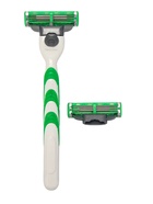 Станок Gillette Mach3 + 2 сменные кассеты цвет зеленый 10823159 - фото 2844627