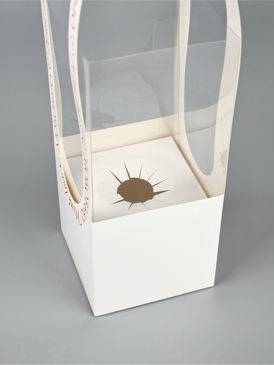 Коробка для цветов складная «С любовью», 10×45×10 см