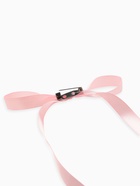 Брошь «Бантик», розовая в серебре - Фото 3