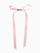 Брошь «Бантик», розовая в серебре - Фото 2