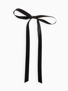Брошь «Бантик», чёрная в серебре - Фото 1