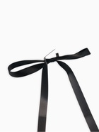 Брошь «Бантик», чёрная в серебре - Фото 3