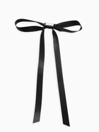 Брошь «Бантик», чёрная в серебре - Фото 2