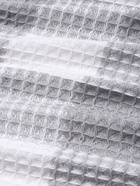 Плед вафельный Этель «Клетка» 150×240 см, светло-серый, хлопок 100%, 350 г - Фото 5