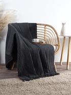 Плед вафельный «Этель» 150×240 см, серый, хлопок 100%, 350 г - Фото 4