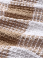 Плед вафельный «Этель. Клетка», 150×240 см, хлопок 100%, бежевый - Фото 5