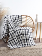 Плед с кисточками «Этель. Мелкая Клетка», 130×160 см, хлопок 100% - Фото 4