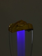 Башня пивная «Вавилон голд», колба 3 л, ёмкость для льда, подсветка, пластик, золотистый - Фото 9