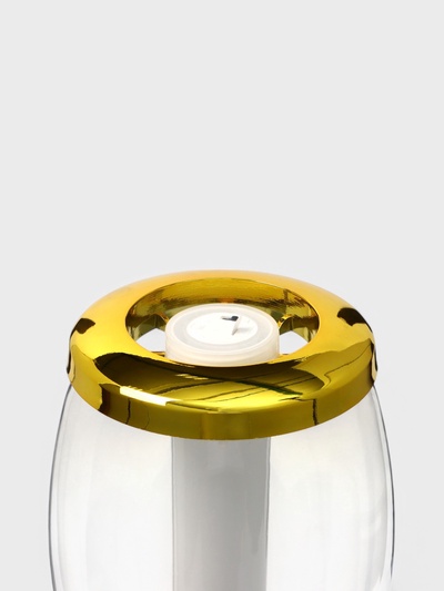 Башня пивная MonlinGold, колба 3 л, ёмкость для льда, подсветка, пластик, золотистый