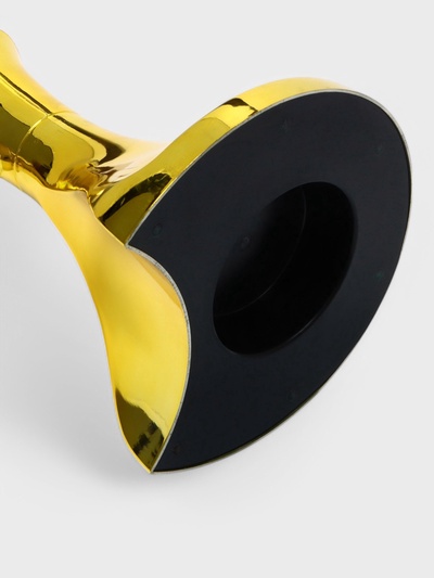 Башня пивная MonlinGold, колба 3 л, ёмкость для льда, подсветка, пластик, золотистый