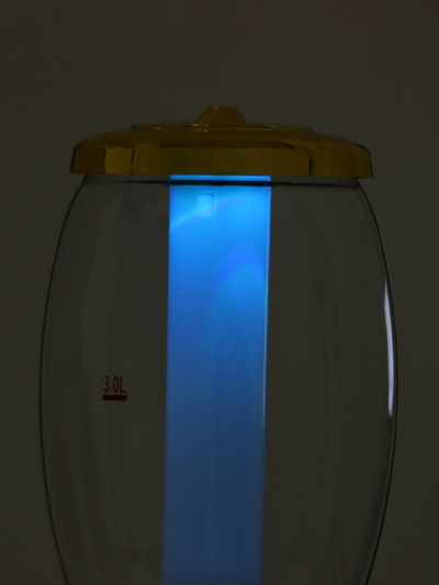 Башня пивная MonlinGold, колба 3 л, ёмкость для льда, подсветка, пластик, золотистый