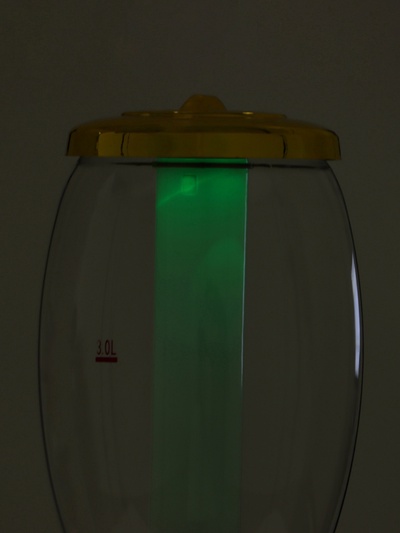 Башня пивная MonlinGold, колба 3 л, ёмкость для льда, подсветка, пластик, золотистый