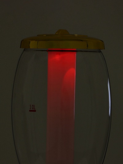 Башня пивная MonlinGold, колба 3 л, ёмкость для льда, подсветка, пластик, золотистый