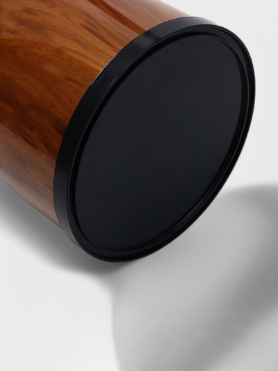 Башня пивная WoodPlast, колба 3 л, ёмкость для льда 3 л, 18.5×18.5×54 см, пластик, чёрная, коричневая