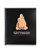 Тетрадь 80л кл на гребне Capy, обл мел карт, бл офс 7424104 - фото 4251011