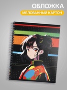 Тетрадь 96 листов в клетку, на гребне «Аниме. Яркий стиль», МИКС - Фото 3
