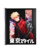 Тетрадь 96 листов в клетку, на гребне «Аниме Парень», МИКС - Фото 9