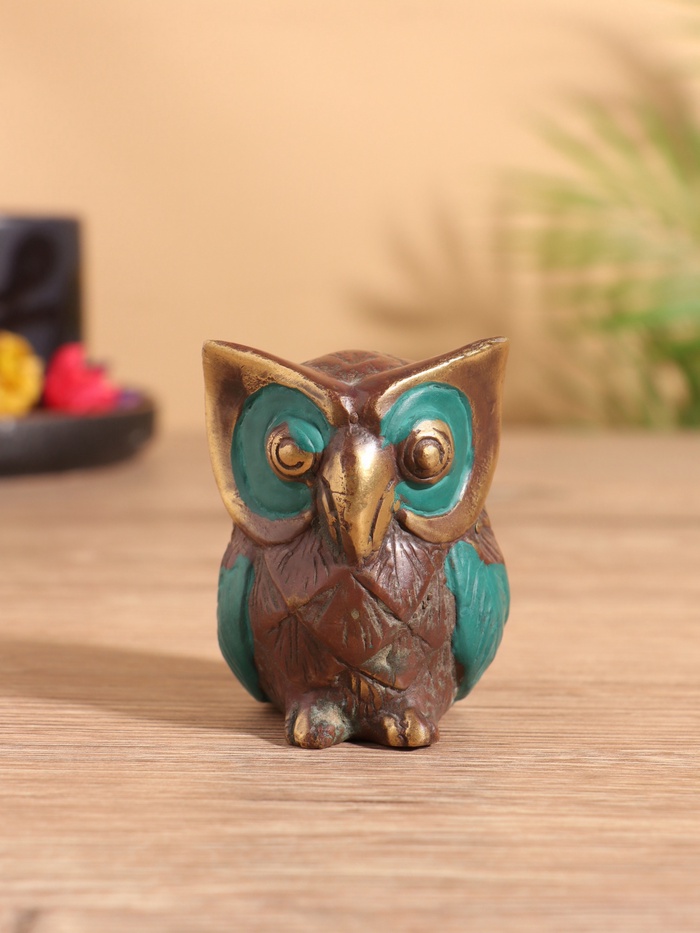 Сувенир «Совёнок», 5×6×6 см, бронза