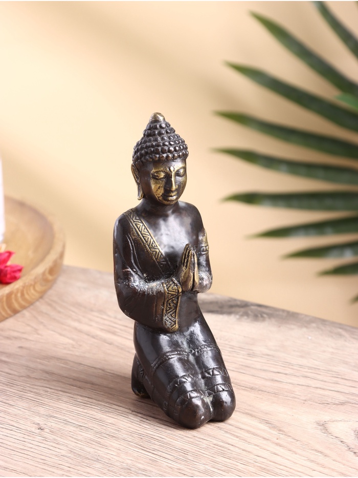 Сувенир «Будда», 6×6×16 см, бронза