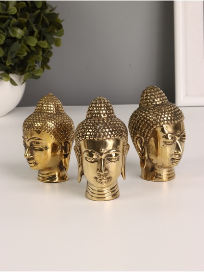 Сувенир «Голова Будды», 4×4×7 см, бронза