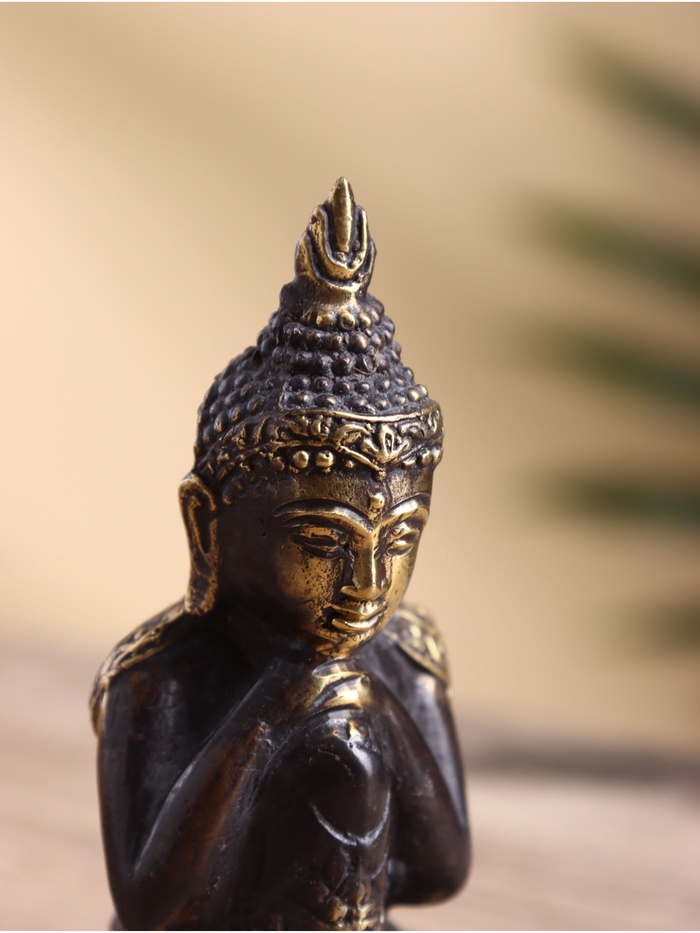 Сувенир «Будда», 6×6×10 см, бронза