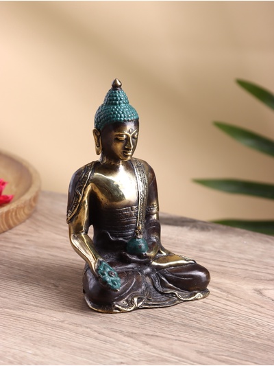 Сувенир «Будда», 10×9×17 см, бронза