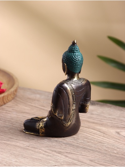 Сувенир «Будда», 10×9×17 см, бронза