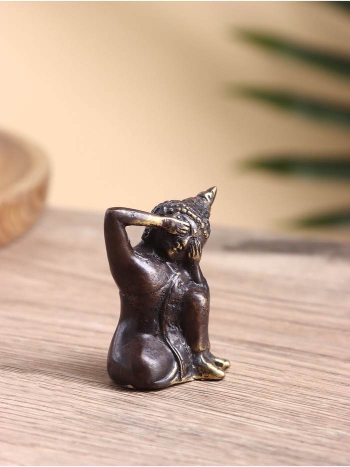 Сувенир «Будда Радости», 5×3×7 см, бронза - Фото 1