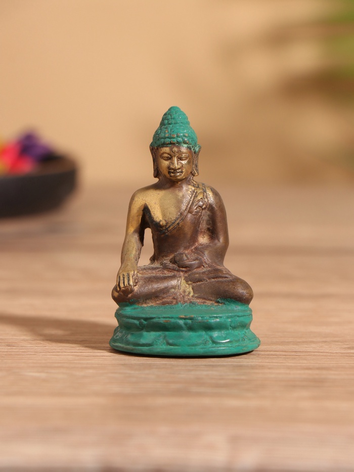 Сувенир «Будда Изумрудного Покоя», 3×4×6 см, бронза - Фото 1