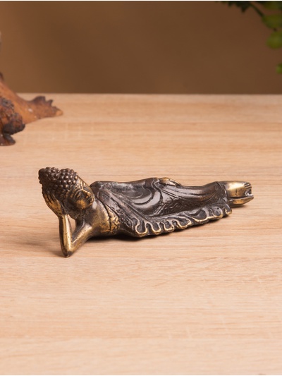 Сувенир «Спящий Будда», 13×3×4 см, бронза