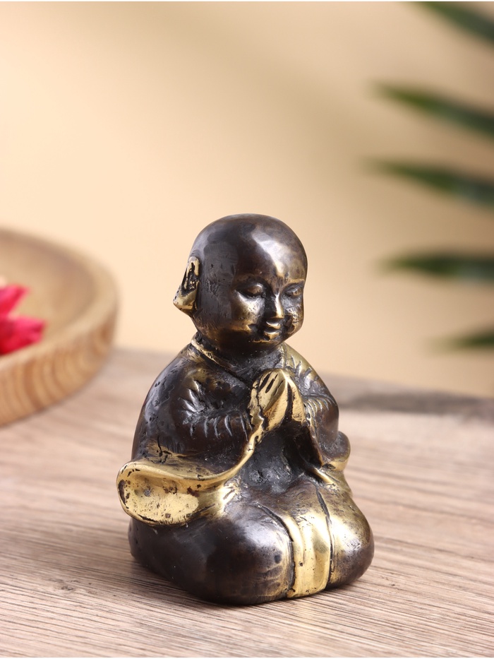 Сувенир «Монах», 6×6×9 см, бронза