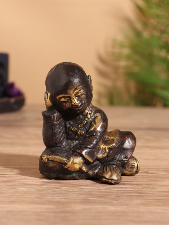 Сувенир «Монах», 7×6×7 см, бронза