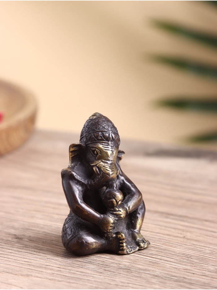 Сувенир бронза «Ганеша», 5×5×7 см, бронза