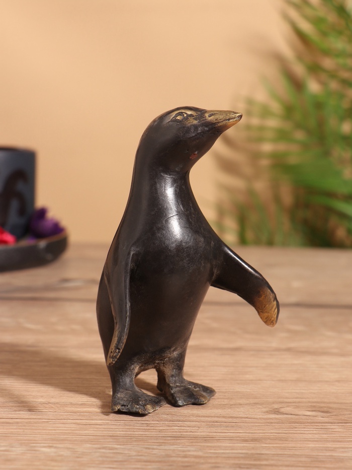Сувенир «Пингвин», 9×8×12 см, бронза