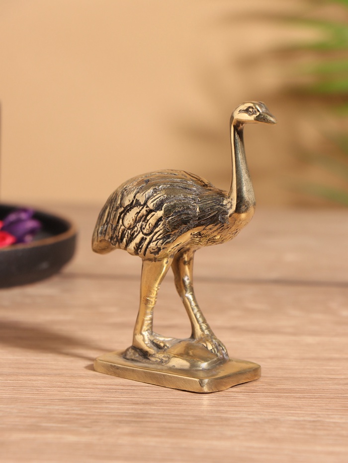 Сувенир «Страус», 7×4×10 см, бронза