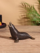 Сувенир «Тюлень», 10×8×7 см, бронза - Фото 4