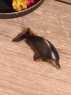 Сувенир «Дельфин», 9×4×4 см, бронза - фото 35341580